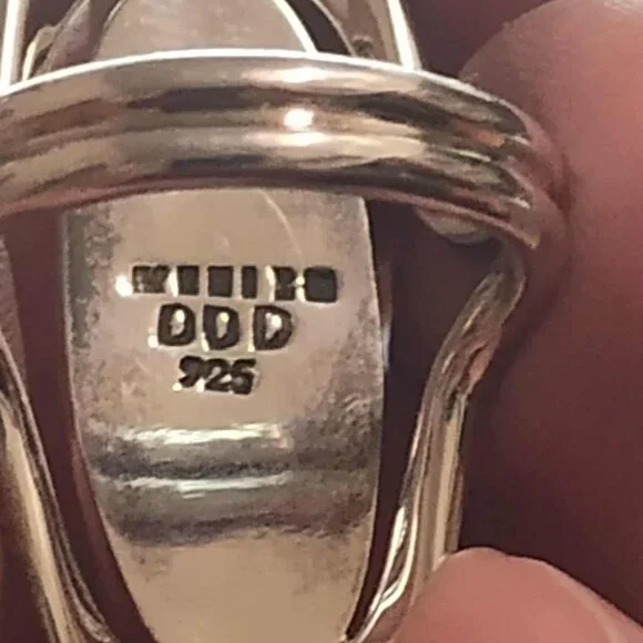 Ring - Green Aventurine and .925 sterling silver, size 7 - Picture 4 of 7